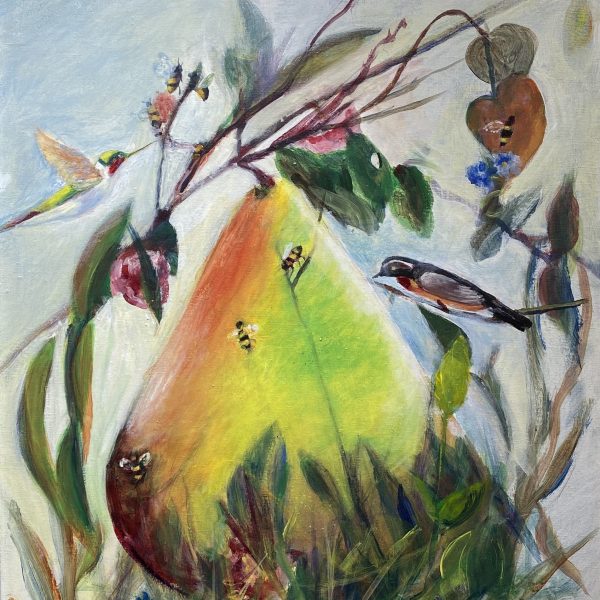 Pear, Bees, Bird