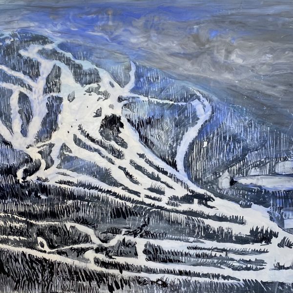 Hunter Clouds 18" x 24" Mixed Media on Panel