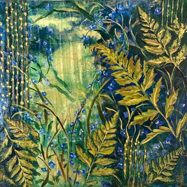 Ferns & Forget Me Nots