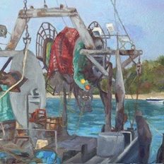 Fishing Boat 18” x 24” Oil on Linen Panel