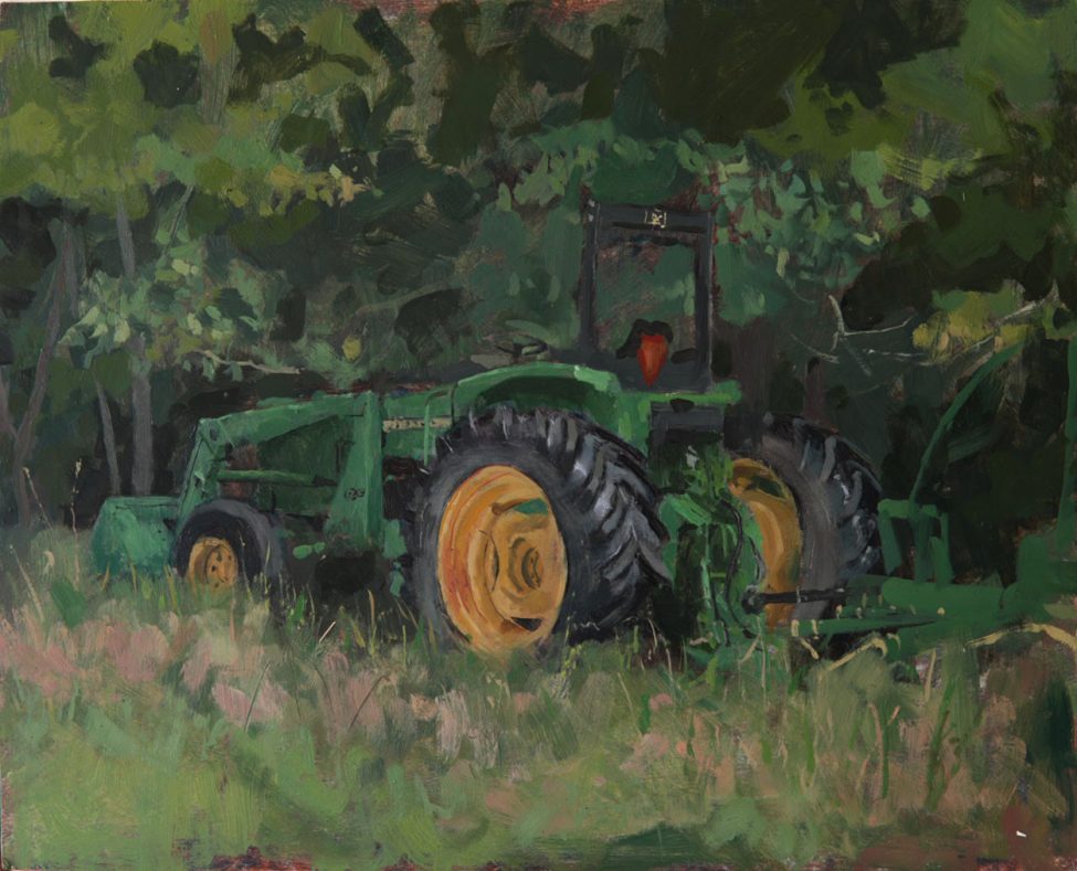 John Deer at Wood Perimeter