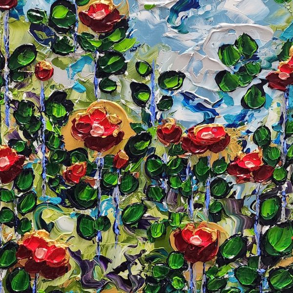 Glistening Skies Spring Glistening Skies Spring 40" x 20" Acrylic on Canvas