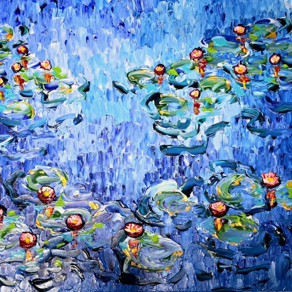 Lilies of Summer Promise Lilies of Summer Promise 36" x 48" Acrylic on Canvas